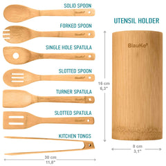 Bamboo Kitchen Utensils Set